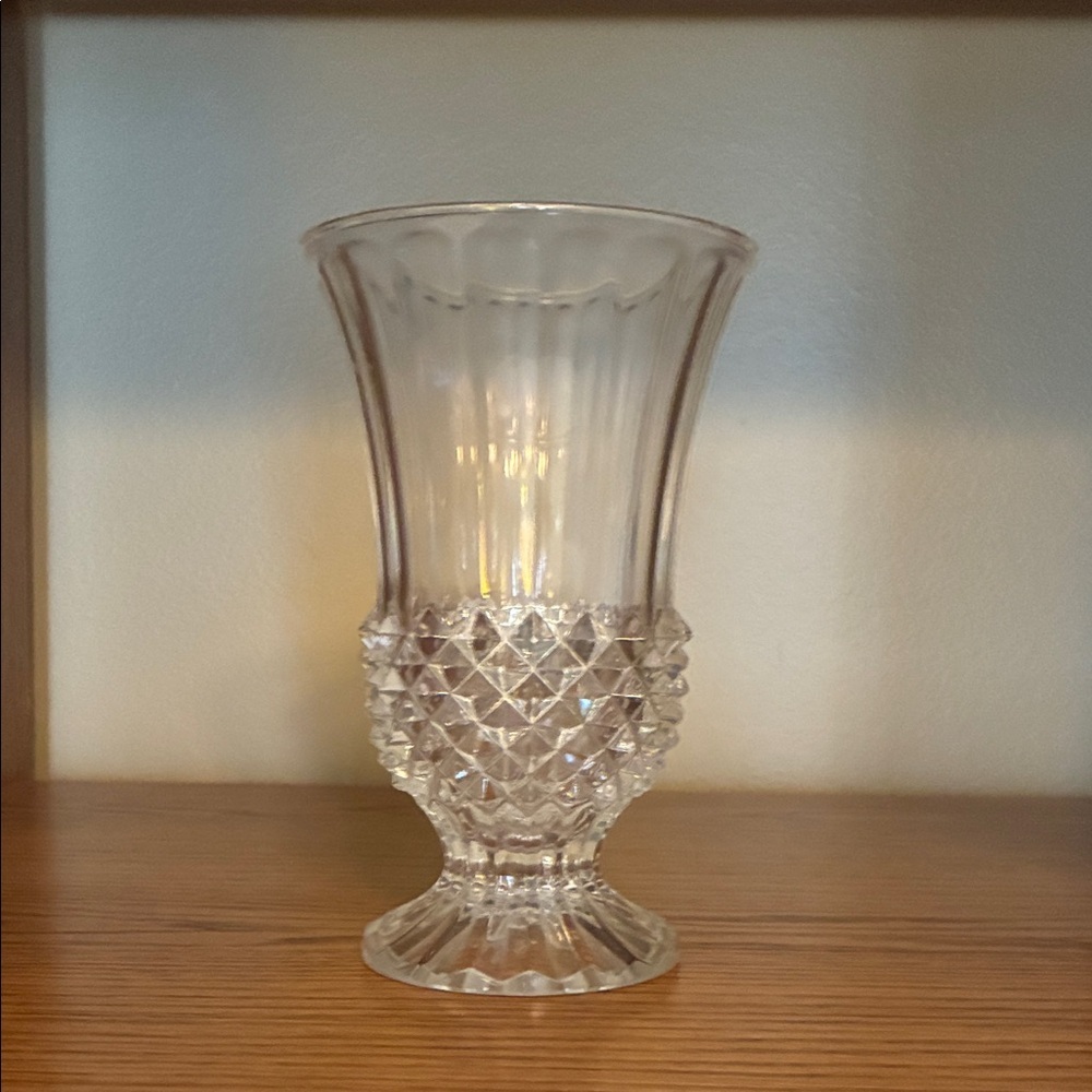 Clear Glass Decorative Vase - Elegant Home Accent